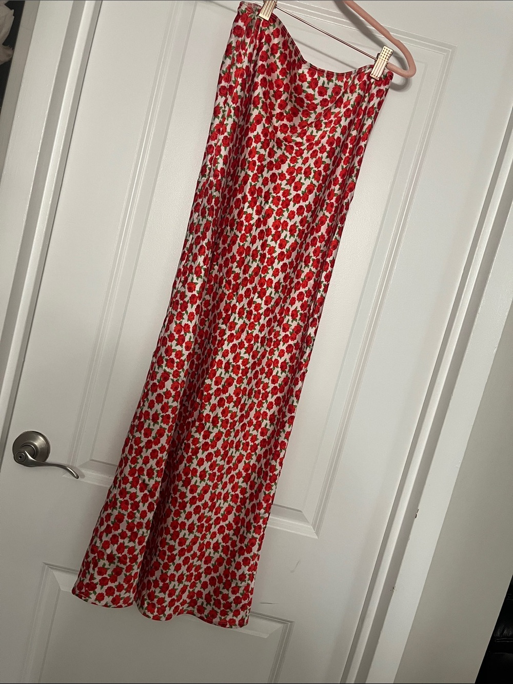 Topshop Red Floral Maxi Skirt - Picture 4 of 4